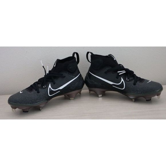 Nike DJ6517-010 Men's Sz 7 Black/Gray Alpha Huarache NXT Metal Baseball Cleats - Picture 5 of 9